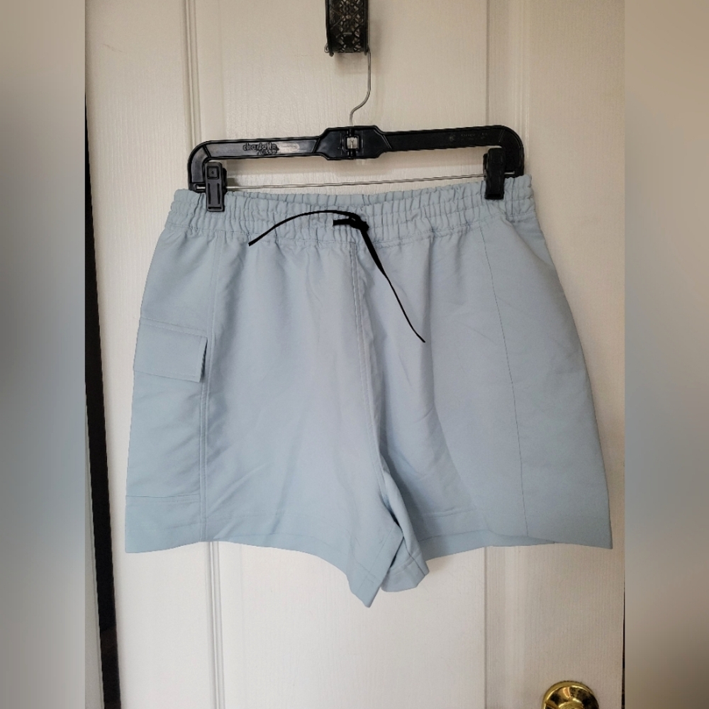 NWOT Gymshark Men's Athletic Cargo Drawstring Athletic Shorts Blue Size Medium